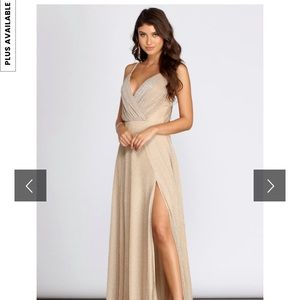 CORINNE SPARKLE LUREX DRESS